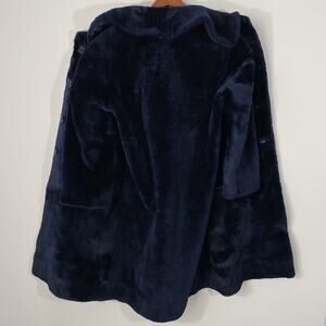 BESPOKE 1966 Revillon for Saks Fifth Avenue Deep Indigo Sheared Beaver Fur Coat